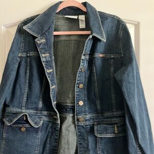 Liz Claiborne Blue Jean Jacket Classic Denim Style
